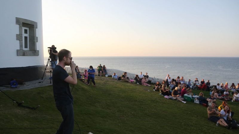 Kerry Rapper Súil Amháin performing at the Fanad Lighthouse Earagail Arts event at the weekend.
